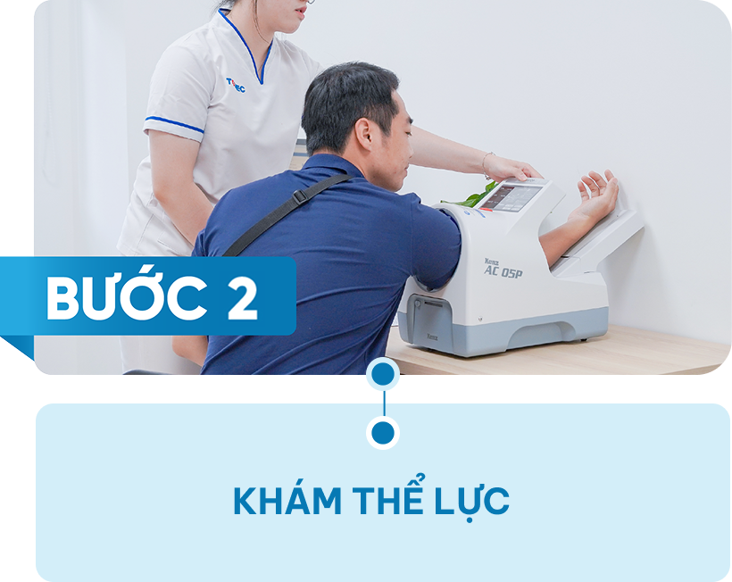 Bước 2: Khám thể lực