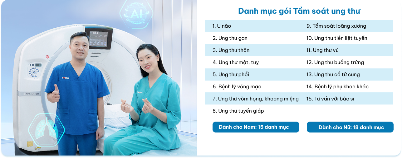 Danh mục gói tầm soát ung thư
