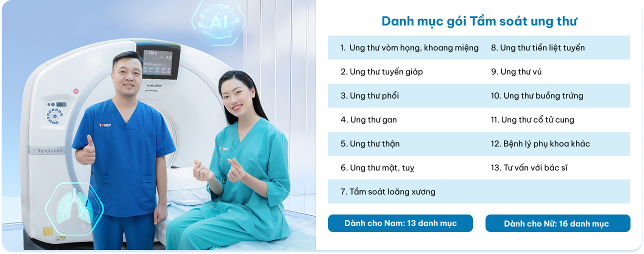 Danh mục gói tầm soát ung thư