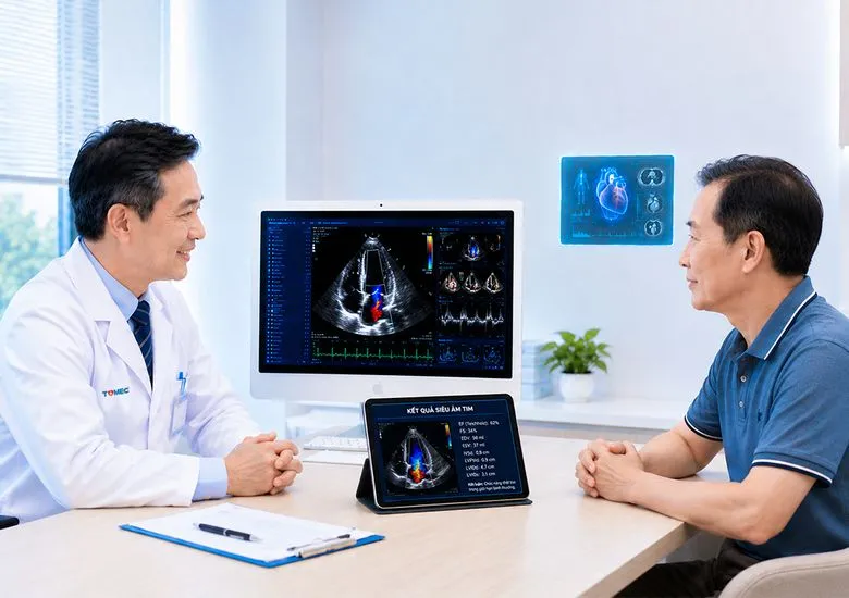 bác sĩ tư vấn kết quả khám sức khỏe tổng quát