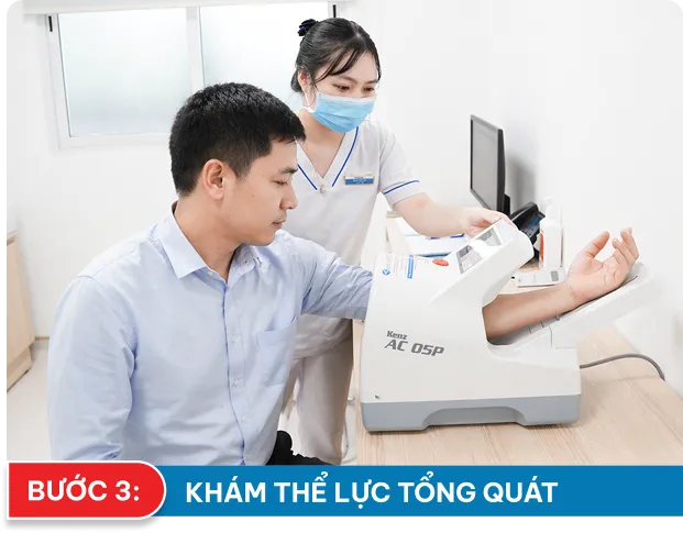 Bước 3: Khám thể lực tổng quát
