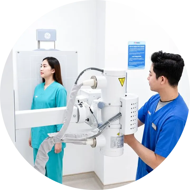 Chụp X-quang kỹ thuật số tư thế nghiêng