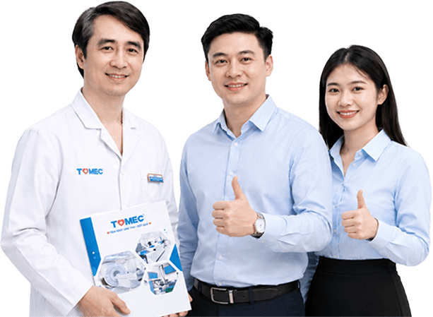 Nhân viên TOMEC và khách hàng doanh nghiệp