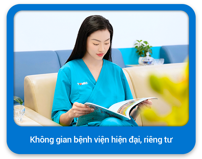 Không gian bệnh viện hiện đại, riêng tư