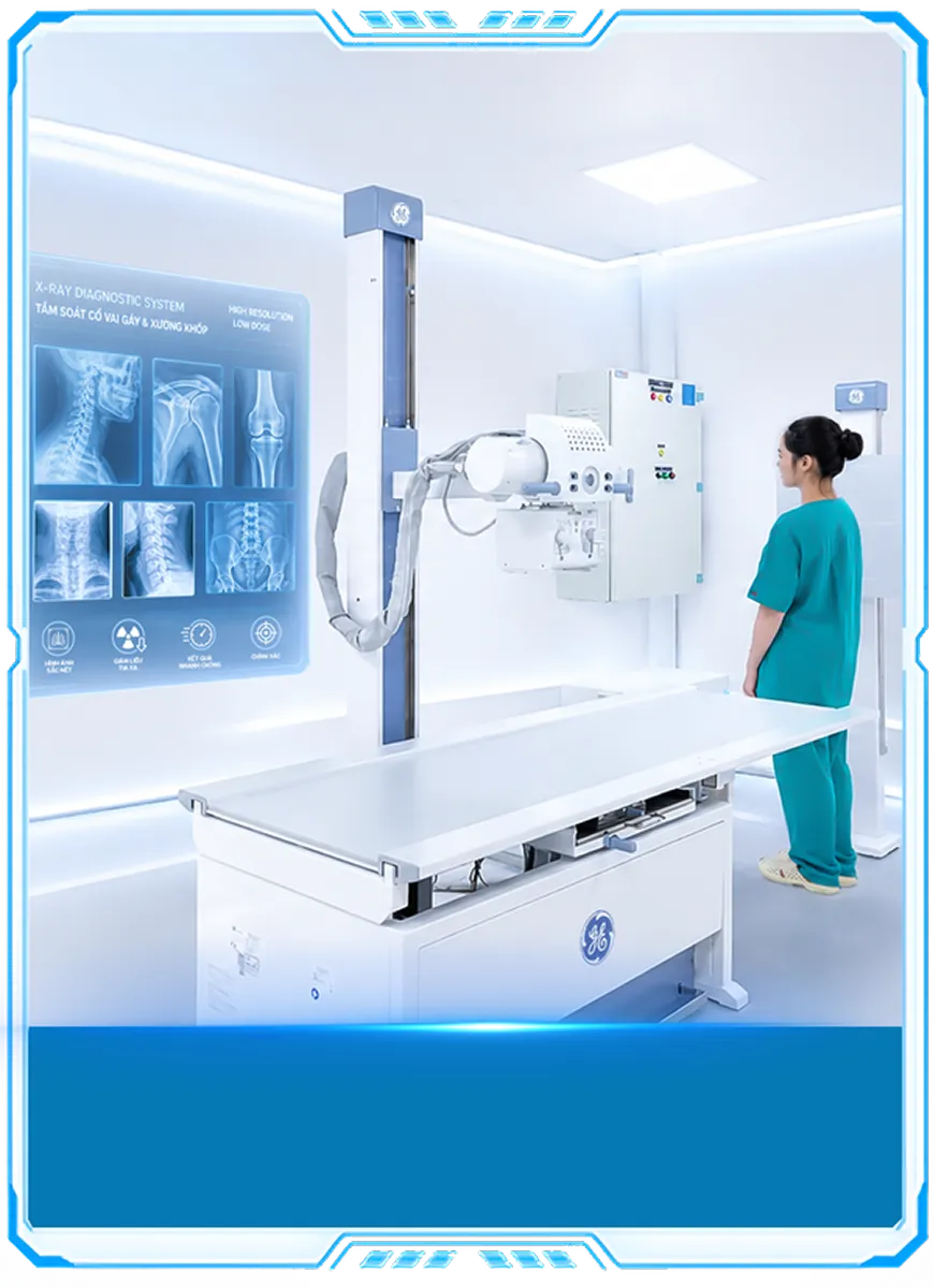 Phòng chụp X-quang GE HealthCare tại TOMEC