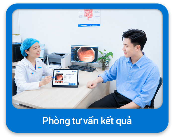Khu tư vấn kết quả khám tại TOMEC