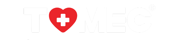 Logo TOMEC bản màu trắng