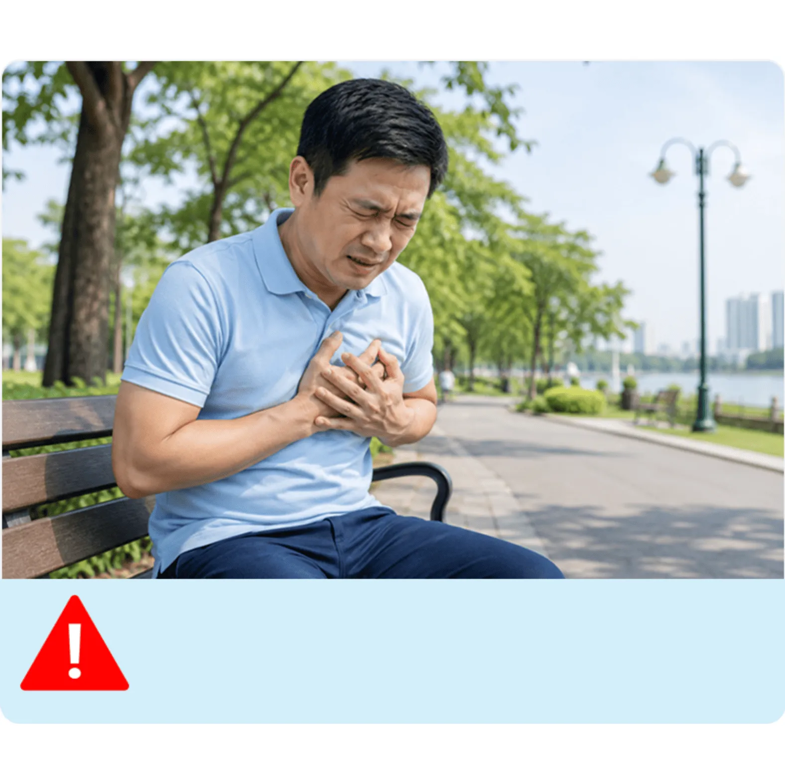 Nam trung niên đau tức ngực