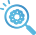 Icon phát hiện sớm bằng kính lúp