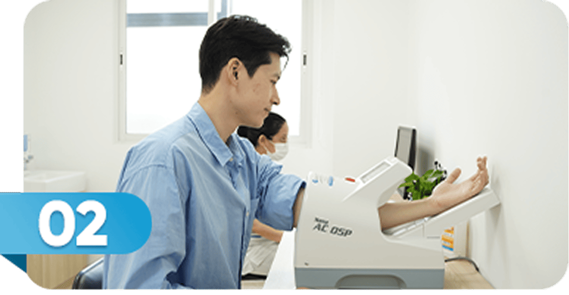 Bước 2: Khám thể lực