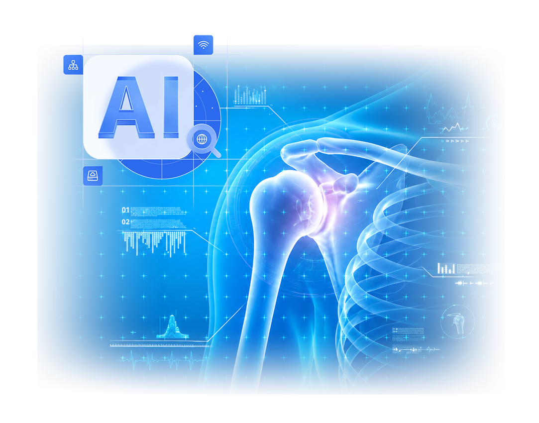 Mô phỏng khớp vai 3D được phân tích bằng công nghệ AI tại TOMEC