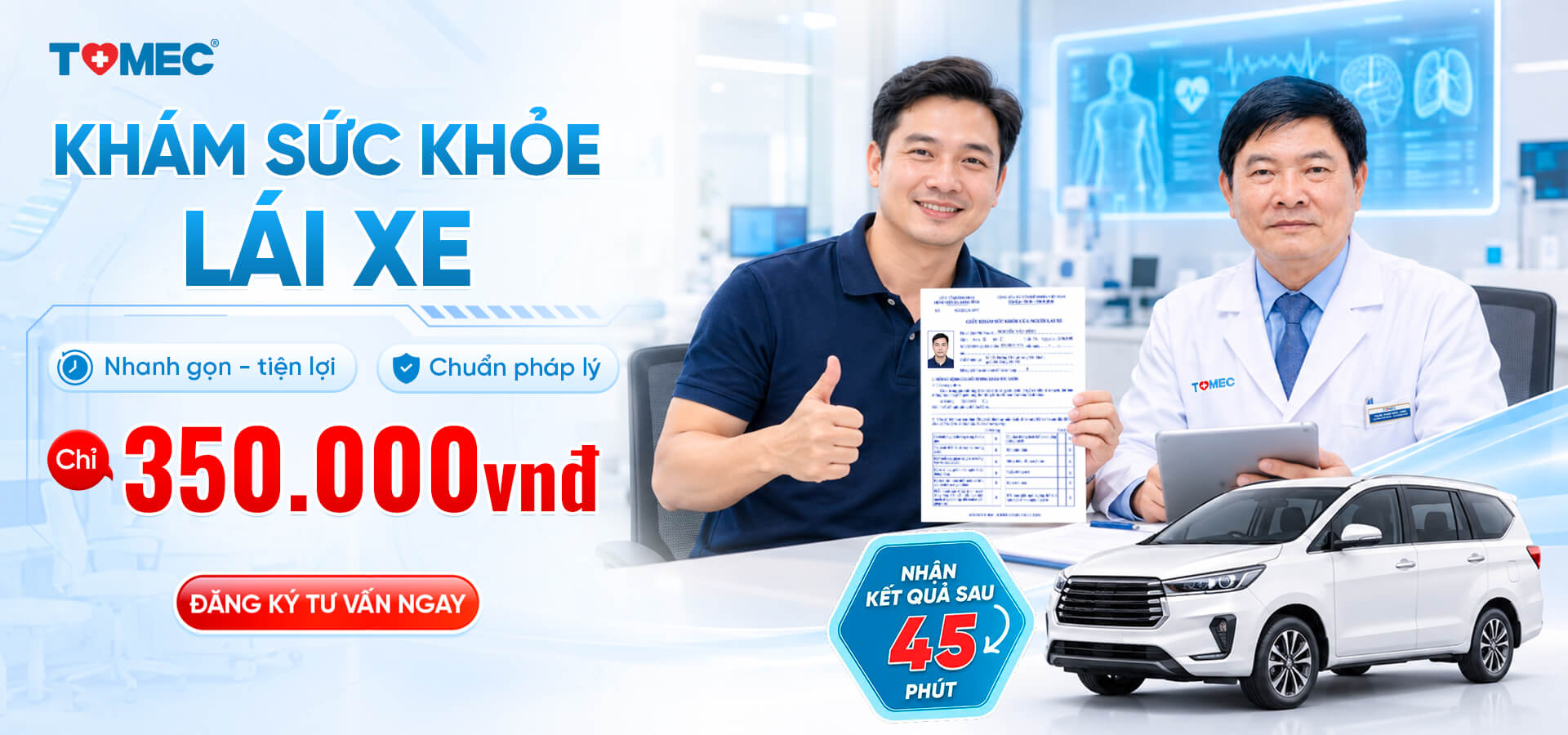 Khám sức khỏe lái xe