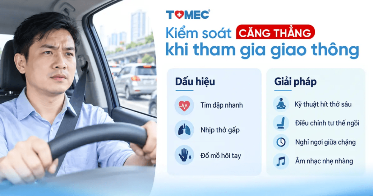 Kiểm soát căng thẳng khi tham gia giao thông Dấu hiệu và giải pháp