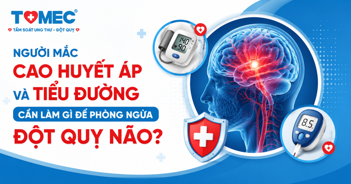 Người mắc cao huyết áp và tiểu đường cần làm gì để phòng ngừa đột quỵ não